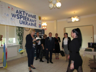 Wręczanie podziękowań