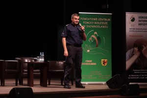 Wystąpienie przedstawiciela policji
