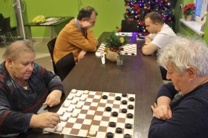 Uczestnicy turnieju podczas gry