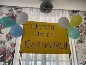 Transparent ostatni dzień karnawału