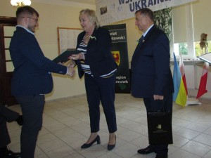 Wręczanie podziękowań